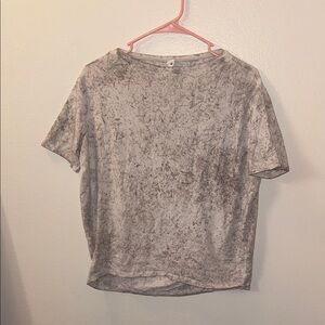 Lululemon Light Gray Marbled Tee